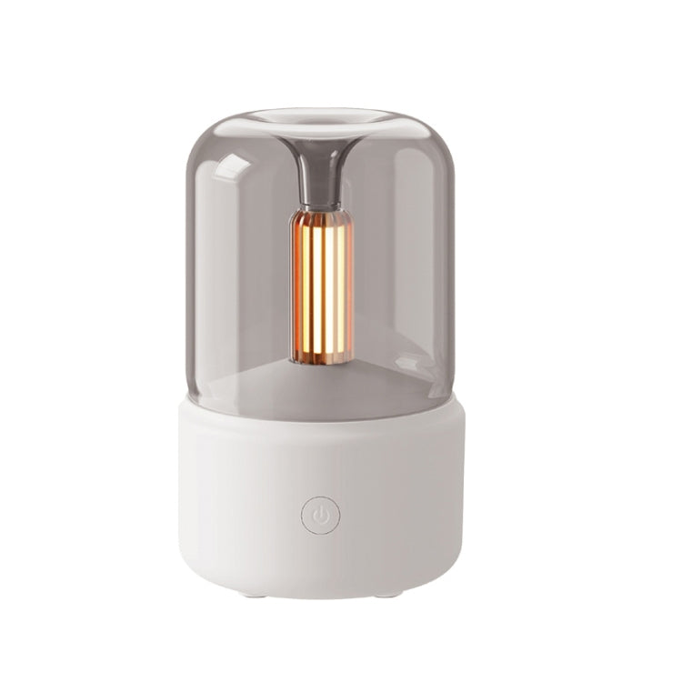 120ML Simulated Candlelight Aroma Diffuser USB Home Atmosphere Night Light Humidifier, DQ702 (Black), DQ702 (Beige), DQ702 (Pink)