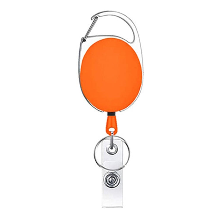 68cm Retractable Pull Badge Reel Zinc Alloy ID Lanyard Name Tag Card Badge Holder, White, Orange, Pink, Black, Red, Yellow, Green, Navy Blue, Purple, Sky Blue