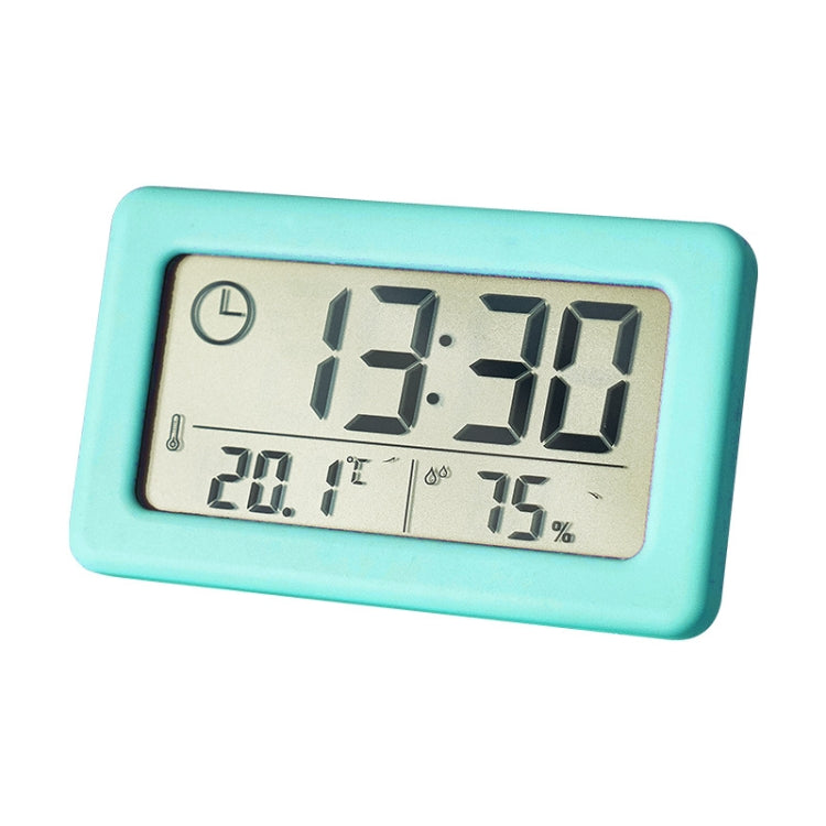 YD005 Mini Light and Thin LCD Screen Temperature/Humidity Meter Electronic Clock, White, Red, Green, Blue, Black