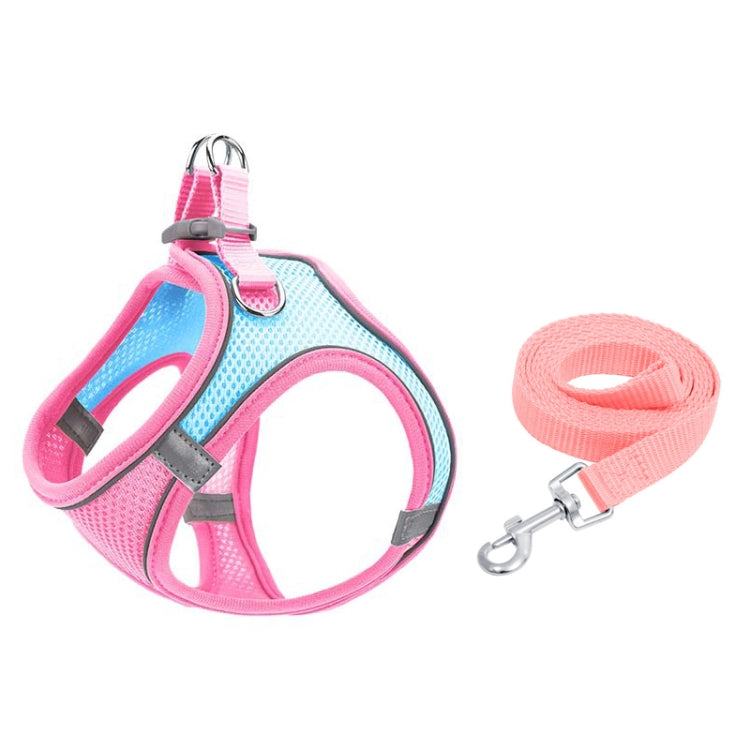 TM050 Pet Chest Strap Vest Type Breathable Reflective Traction Rope, XXXS, XXS, XS, S, M, L