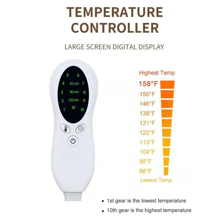 FY-001 Multifunctional Multi-level Temperature Adjustment Timing Warm Electric Blanket , Size:, 30x40cm, 30x60cm, 40x76cm, 43x84cm, 50x100cm