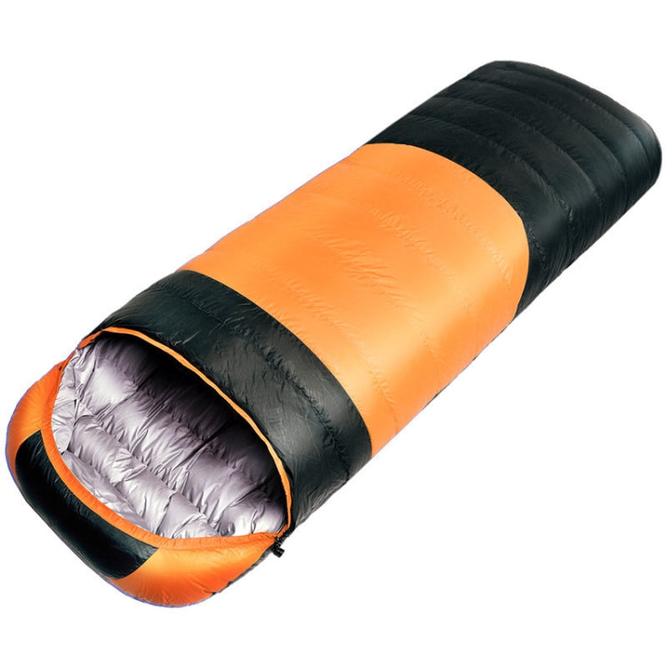 USB Electric Heating Down Cotton Sleeping Bag 3-speed Temperature Adjustment, (180+30)x75cm Blue, (180+30)x75cm Orange