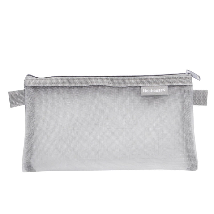 Hechooses D033 Transparent Mesh Exam Portable Pen Bag, Style:, Square (Black), Square (White), Square (Gray), Square (Pink), Square (Blue), Square (Green), Triangle (Black), Triangle (White), Triangle (Gray), Triangle (Pink), Triangle (Blue)           ...
