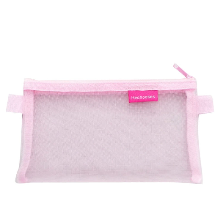 Hechooses D033 Transparent Mesh Exam Portable Pen Bag, Style:, Square (Black), Square (White), Square (Gray), Square (Pink), Square (Blue), Square (Green), Triangle (Black), Triangle (White), Triangle (Gray), Triangle (Pink), Triangle (Blue)           ...
