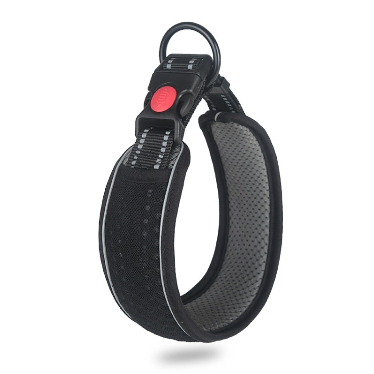 Honeycomb Net Dog Collar Neck Collar Breathable Reflective Anti-Strangle Collar, XS, S, M, L, XL