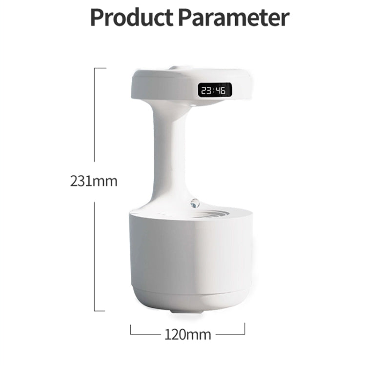 W1 LED Smart Display Anti-Gravity Water Drop Humidifier, W1