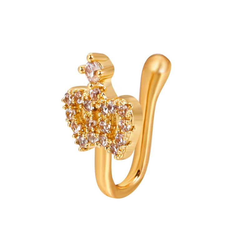 U-shaped Nose Clip Copper Inlaid With Zircon Nose Decoration, Color: G-189 Silver, G-364 Gold, G-365 Silver, G-247 Gold, G-248 Silver, G-251 Gold, G-252 Silver, G-253 Gold, G-254 Silver, G-235 Gold, G-236 Silver, G-231 Gold, G-232 Silver, G-249 Gold   ...