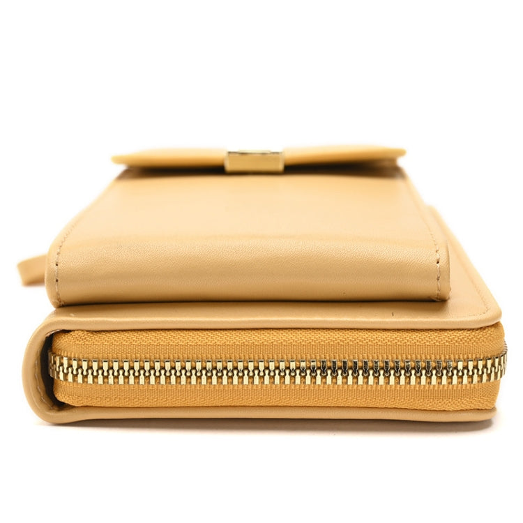 Ladies Cross-body Shoulder Bag Long Purse Mobile Phone Bag, Style 2 Apricot, Style 2 White, Style 2 Yellow, Style 2 Black, Style 2 Light Purple