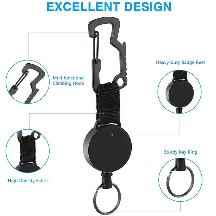 Outdoor Multifunctional Stainless Steel D-Type Carabiner Bottle Opener, TZ-001
