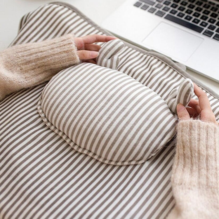 AI-540 72x115cm USB Body Warmer Blanket Office Heater Electric Heating Shawl, 72x115cm Pink Rabbit Stripes, 72x115cm Khaki Elk Stripes, 72x115cm Green, 72x115cm Pink, 72x115cm Gray Cat Stripes