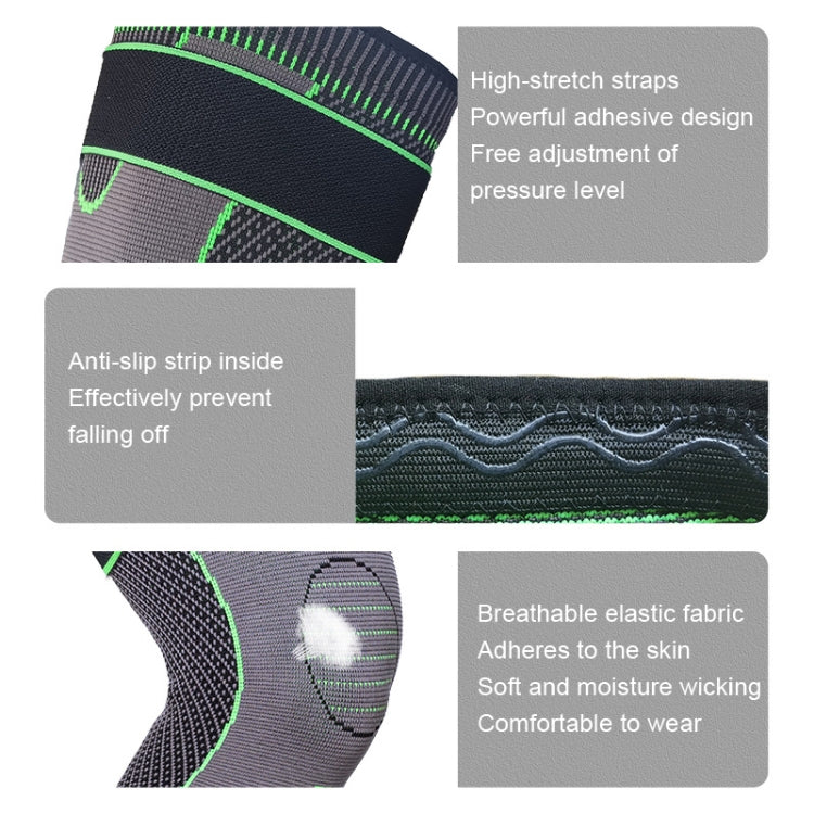 Nylon Knitted Riding Sports Extended Knee Pads, S, M, L