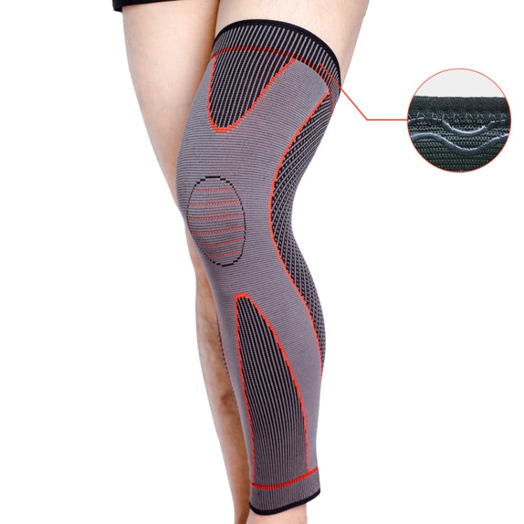 Nylon Knitted Riding Sports Extended Knee Pads, XL, XXL