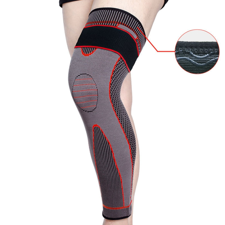 Nylon Knitted Riding Sports Extended Knee Pads, XL, XXL