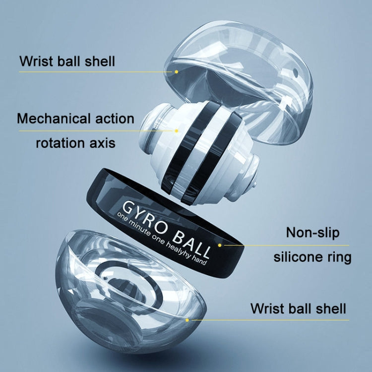 Magnetic Wrist Ball Gyro Training Decompression Fitness Device, Color:, All Black, Black, Red, Blue, Black With Light, Red With Light, Blue With Light, Metal With Light, Six Color Flash