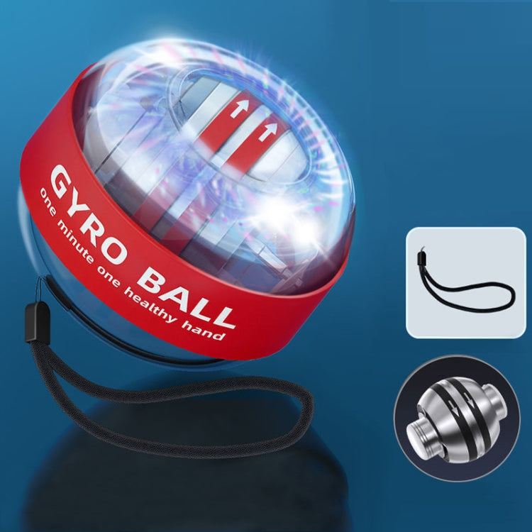 Magnetic Wrist Ball Gyro Training Decompression Fitness Device, Color:, All Black, Black, Red, Blue, Black With Light, Red With Light, Blue With Light, Metal With Light, Six Color Flash