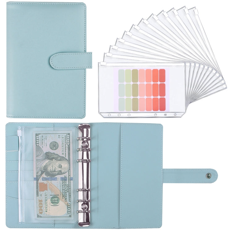A6 Macaron Notebook PU Loose-leaf Cash Budget Handbook