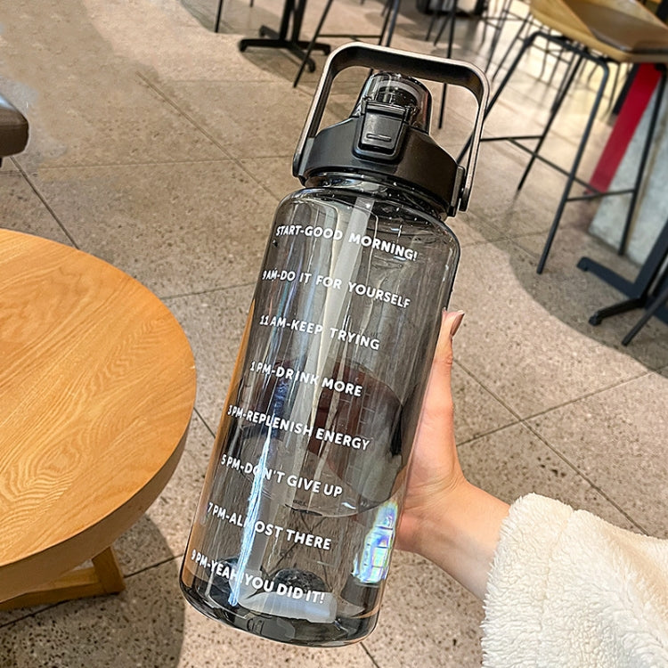 GYBL4503 2000ml Large-capacity Outdoor Sports Water Bottle with Straw, Spec:, Purple, Purple+Stickers, Purple+3D Stickers, Green, Green+Stickers, Green+3D Stickers, Blue, Blue+Stickers, Blue+3D Stickers, Black, Black+Stickers, Black+3D Stickers, Pink  ...