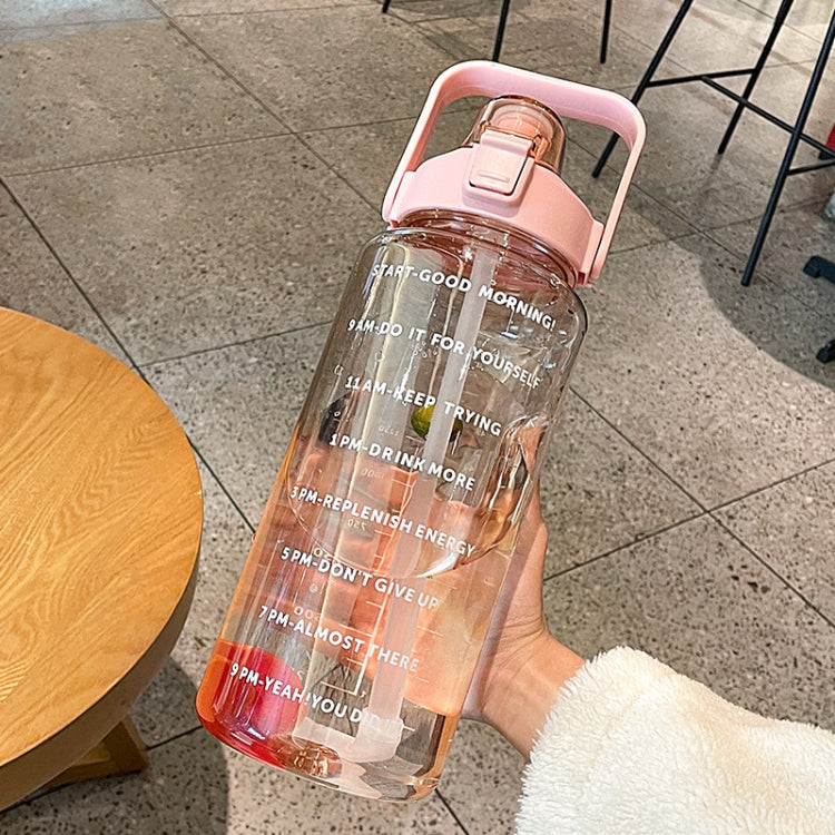 GYBL4503 2000ml Large-capacity Outdoor Sports Water Bottle with Straw, Spec:, Purple, Purple+Stickers, Purple+3D Stickers, Green, Green+Stickers, Green+3D Stickers, Blue, Blue+Stickers, Blue+3D Stickers, Black, Black+Stickers, Black+3D Stickers, Pink  ...