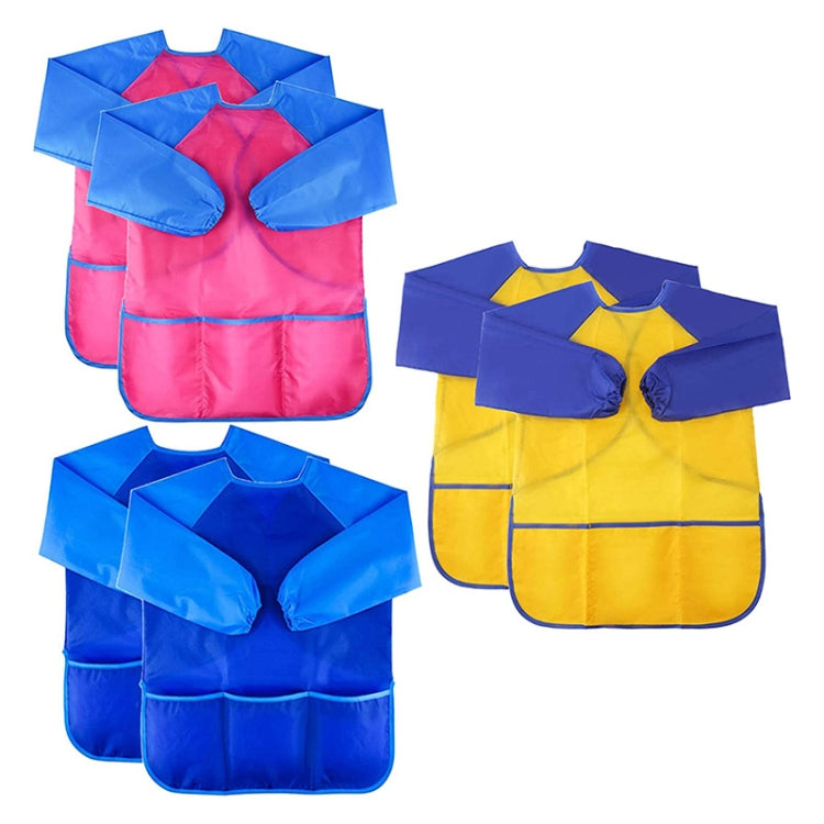 6 PCS/Set Children Painting Waterproof Stain-proof Backwards Cover-ups, Painting Clothing/M