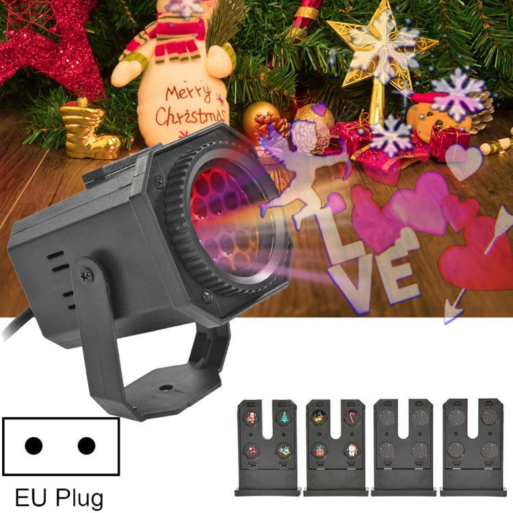 8W LED Christmas Colorful Rotating Laser Atmosphere Light Random Pattern Delivery, US Plug with 6 Cards, EU Plug with 6 Cards, UK Plug with 6 Cards, AU Plug with 6 Cards, US Plug with 4 Cards, EU Plug with 4 Cards, UK Plug with 4 Cards                 ...