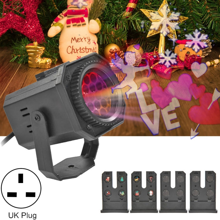 8W LED Christmas Colorful Rotating Laser Atmosphere Light Random Pattern Delivery, US Plug with 6 Cards, EU Plug with 6 Cards, UK Plug with 6 Cards, AU Plug with 6 Cards, US Plug with 4 Cards, EU Plug with 4 Cards, UK Plug with 4 Cards                 ...