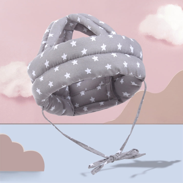 Baby Breathable Anti-fall Head Protective Cap Baby Protective Cap Toddler Bumper Cap, Spec:, Starfish, Pink Forest, Green Forest, Gray Forest, Pink Forest Antlers, Green Forest Antlers, Gray Forest Antlers, Starfish Antlers, Gray Cloud, Gray Star      ...