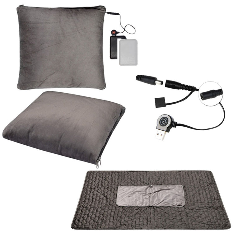 Portable USB Smart Heating Multifunctional Pillow Electric Heating Blanket, Free Size