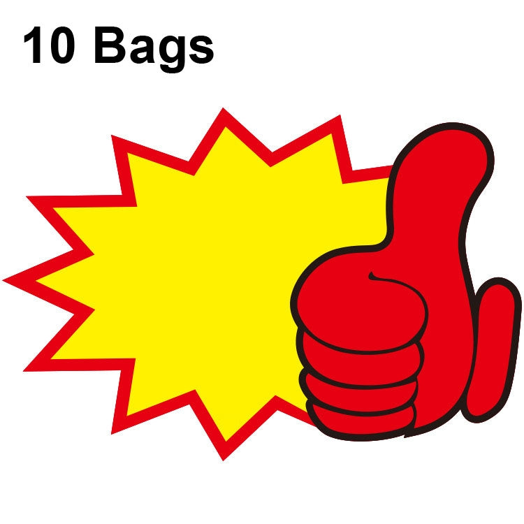 10 bags 25x19cm Explosion Sticker Product Price Tag Supermarket Price Label, WM-001, WM-002, WM-003, WM-005, WM-006, WM-007, WM-008, WM-009, WM-010, WM-011, WM-012, WM-013, XD-511, XD-520, XD-532, XD-537, XD-541, XD-559