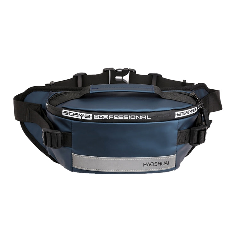HAOSHUAI Outdoor Running Waist Bag With Reflecting Strip Chest Bag, 1100-6 Khaki, 1100-6 Dark Blue, 1100-6 Black), 1100-6 Gray, 1100-6 Army Green, 1206 Silver Gray Strip, 1206 Royal Blue Strip