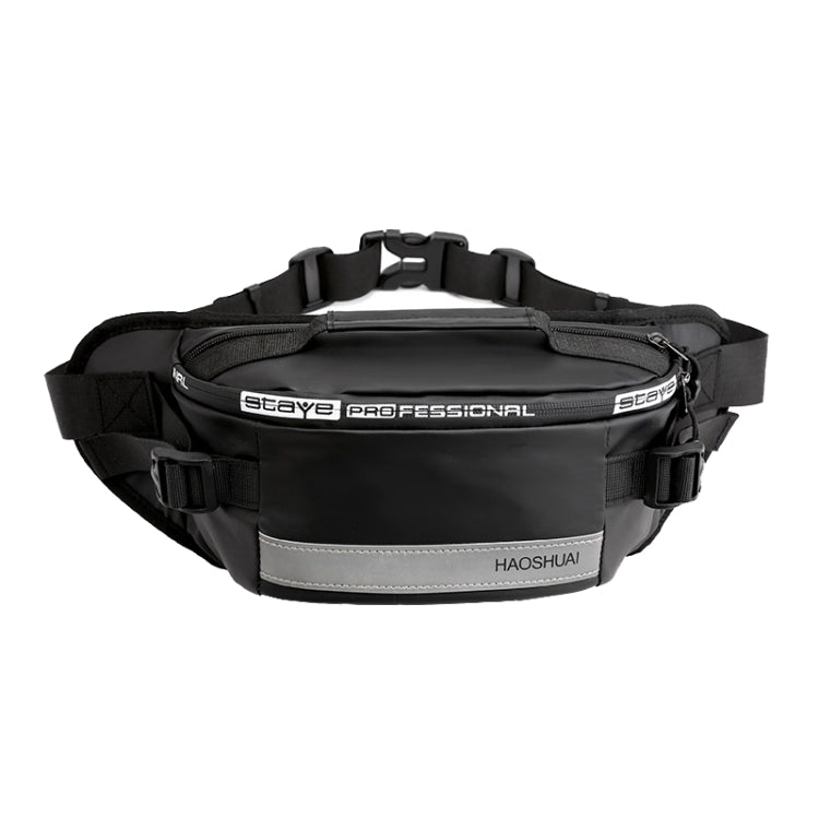 HAOSHUAI Outdoor Running Waist Bag With Reflecting Strip Chest Bag, 1100-6 Khaki, 1100-6 Dark Blue, 1100-6 Black), 1100-6 Gray, 1100-6 Army Green, 1206 Silver Gray Strip, 1206 Royal Blue Strip