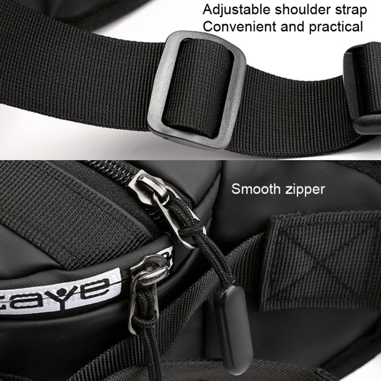 HAOSHUAI Outdoor Running Waist Bag With Reflecting Strip Chest Bag, 1100-6 Khaki, 1100-6 Dark Blue, 1100-6 Black), 1100-6 Gray, 1100-6 Army Green, 1206 Silver Gray Strip, 1206 Royal Blue Strip
