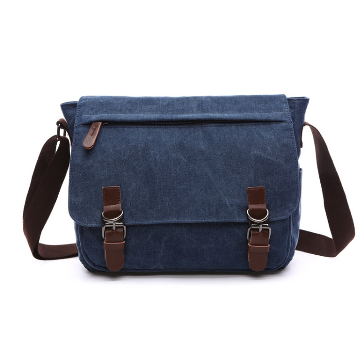 Versatile Canvas Shoulder Messenger Bag Business Computer Bag, Khaki Large, Dark Blue Large, Coffee Large, Black Large, Khaki Medium, Dark Blue Medium, Coffee Medium, Gray Large, Gray Medium, Green Large, Green Medium