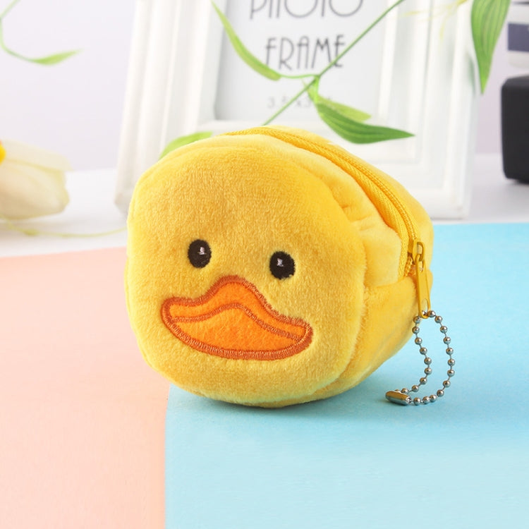 2pcs Children Cartoon Plush Three-dimensional Key Coin Purse, Panda, Shy Rabbit, Strawberry Rabbit, Shy Bear, Yellow Duckling, Chick, Black Rabbit, Red Strawberry, Red Cat Eagle, Blue Panda, Ladybug, Frog
