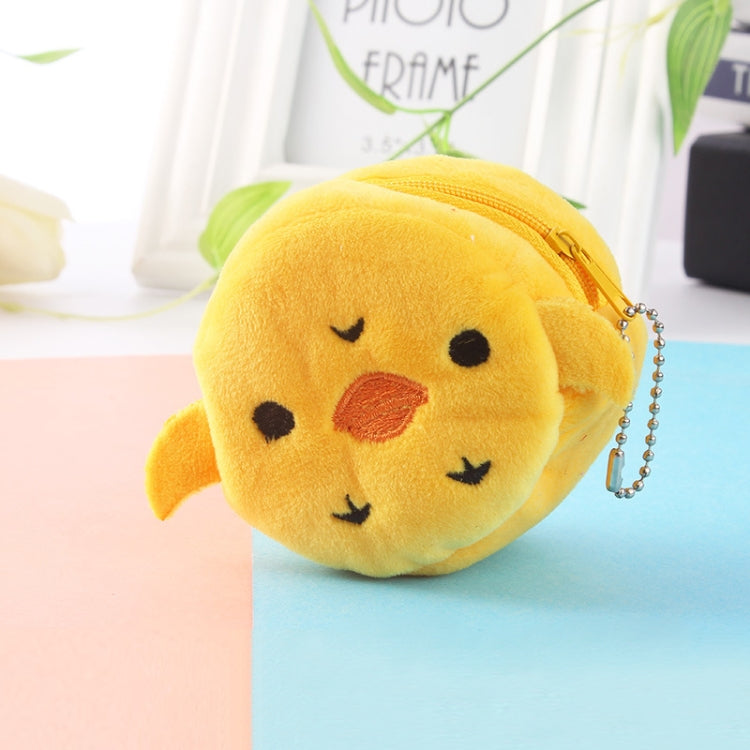 2pcs Children Cartoon Plush Three-dimensional Key Coin Purse, Panda, Shy Rabbit, Strawberry Rabbit, Shy Bear, Yellow Duckling, Chick, Black Rabbit, Red Strawberry, Red Cat Eagle, Blue Panda, Ladybug, Frog