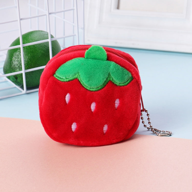 2pcs Children Cartoon Plush Three-dimensional Key Coin Purse, Panda, Shy Rabbit, Strawberry Rabbit, Shy Bear, Yellow Duckling, Chick, Black Rabbit, Red Strawberry, Red Cat Eagle, Blue Panda, Ladybug, Frog