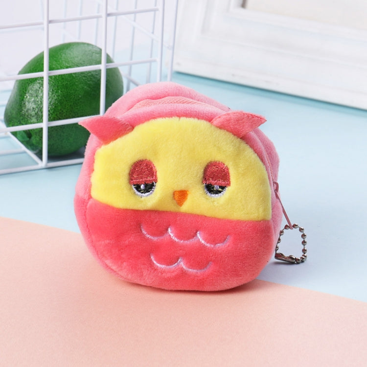 2pcs Children Cartoon Plush Three-dimensional Key Coin Purse, Panda, Shy Rabbit, Strawberry Rabbit, Shy Bear, Yellow Duckling, Chick, Black Rabbit, Red Strawberry, Red Cat Eagle, Blue Panda, Ladybug, Frog