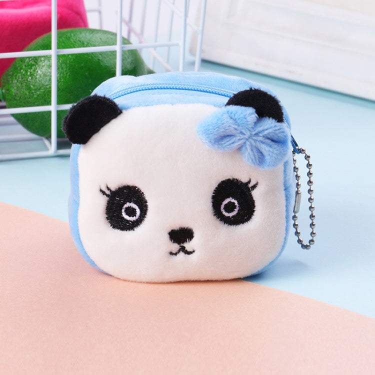 2pcs Children Cartoon Plush Three-dimensional Key Coin Purse, Panda, Shy Rabbit, Strawberry Rabbit, Shy Bear, Yellow Duckling, Chick, Black Rabbit, Red Strawberry, Red Cat Eagle, Blue Panda, Ladybug, Frog