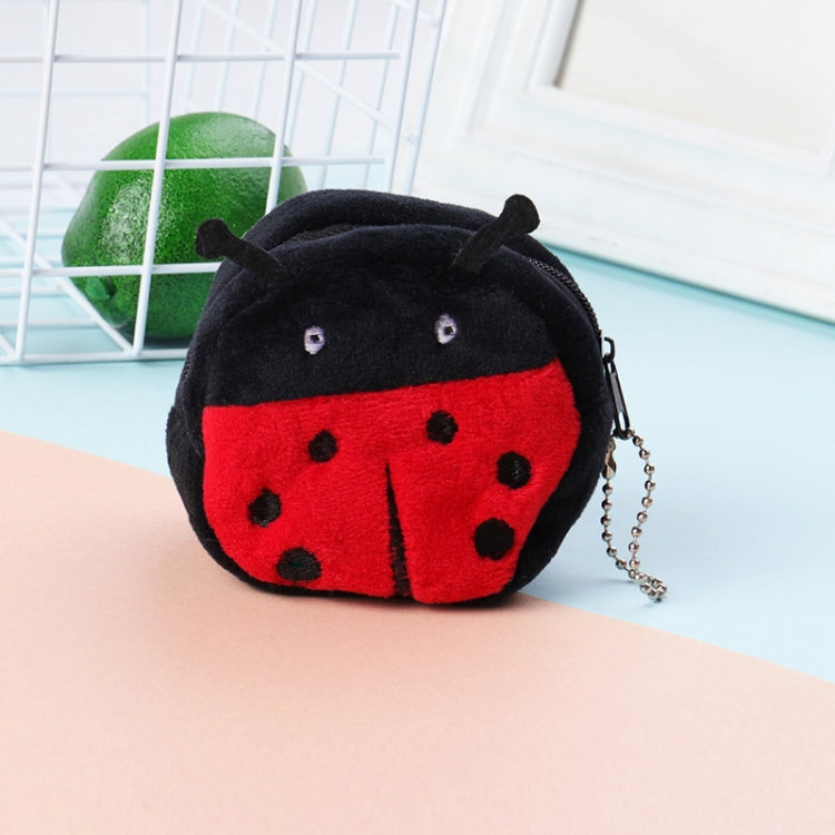 2pcs Children Cartoon Plush Three-dimensional Key Coin Purse, Panda, Shy Rabbit, Strawberry Rabbit, Shy Bear, Yellow Duckling, Chick, Black Rabbit, Red Strawberry, Red Cat Eagle, Blue Panda, Ladybug, Frog