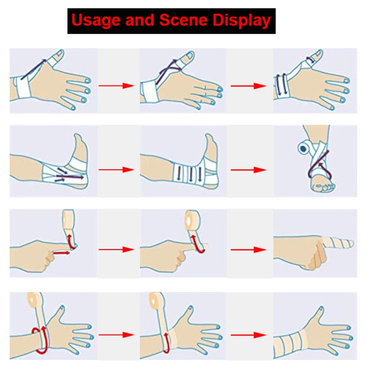 4.5m X 5cm Self-Adhesive Non-Woven Outdoor Camouflage Tape Bandage