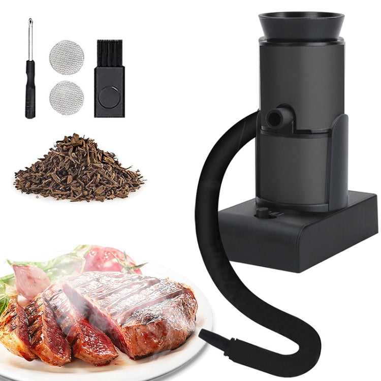 Kitchen Tool Handheld Smoke Detector Household Molecular Dishes Steak Salmon Smoker, SK303 Upgrade Model Silver, SK303 Upgrade Model Black, SK305B Black