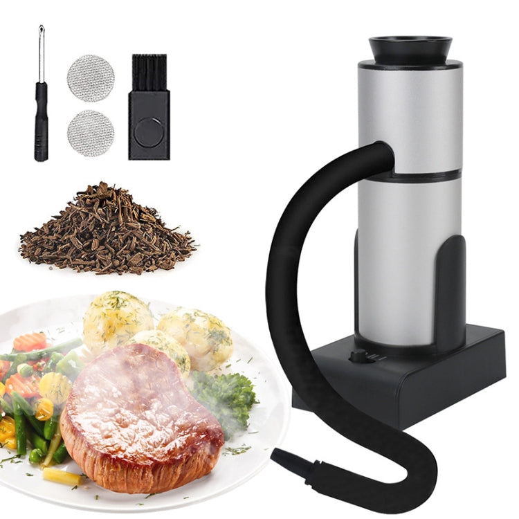Kitchen Tool Handheld Smoke Detector Household Molecular Dishes Steak Salmon Smoker, SK303 Upgrade Model Silver, SK303 Upgrade Model Black, SK305B Black