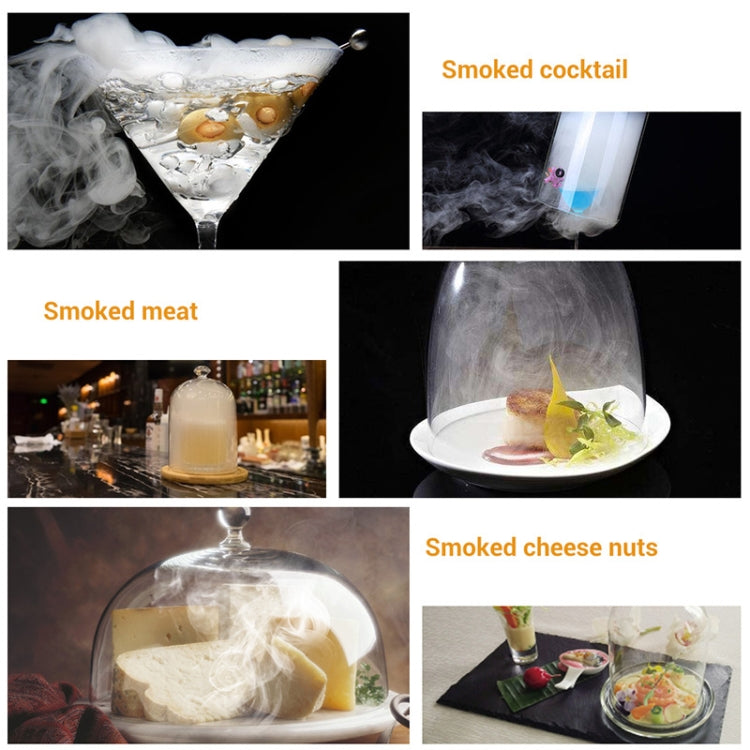 Kitchen Tool Handheld Smoke Detector Household Molecular Dishes Steak Salmon Smoker, SK303 Upgrade Model Silver, SK303 Upgrade Model Black, SK305B Black