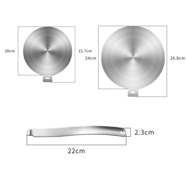 Stainless Steel Heats Conduction Plates Induction Cooker Diffuser Plate ,Spec:, 20cm Fixed Handle, 22cm Fixed Handle, 24cm Fixed Handle, 20cm Disassembly Handles, 24cm Disassembly Handles