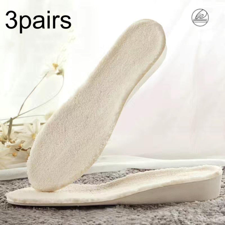 3pairs Winter Velvet Insoles Warm Inner Height Increase Insoles, 1.5cm Beige, 2.5cm Beige, 3.5cm Beige, 1.5cm Gray, 2.5cm Gray, 3.5cm Gray