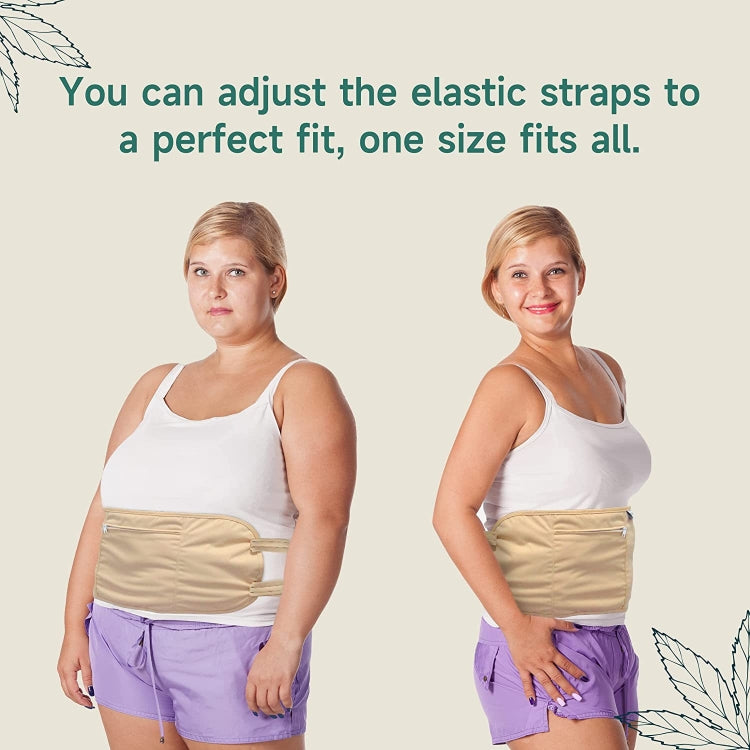 Reusable Castor Oil Pack For Liver Detox & Comfort Sleep Fit(No Castor Oil), Waist Khaki, Waist White, Waist  Pink