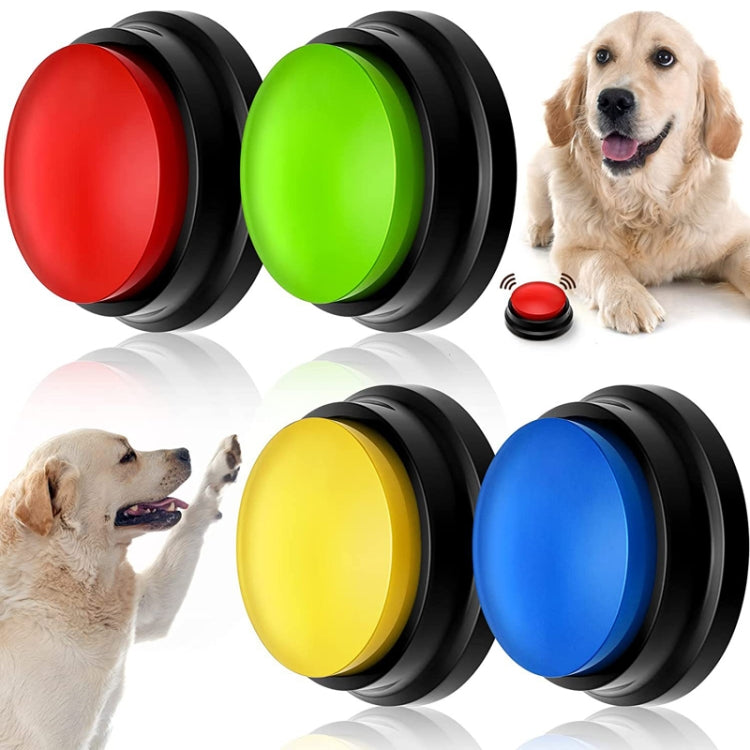 Pet Communication Button Dog Vocal Box Recording Vocalizer, Style: Recording Model, Yellow, Lake Blue, White, Dark Blue, Light Blue, Green, Purple, Red, Orange, Rose Red, Pink