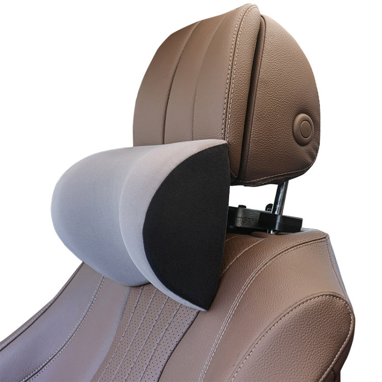 A09 5D Car Universal Adjustment U-shaped Memory Foam Headrest, U-shaped (Brown), With Stand  (U-shaped), U-shaped (Black), U-shaped (Gray)