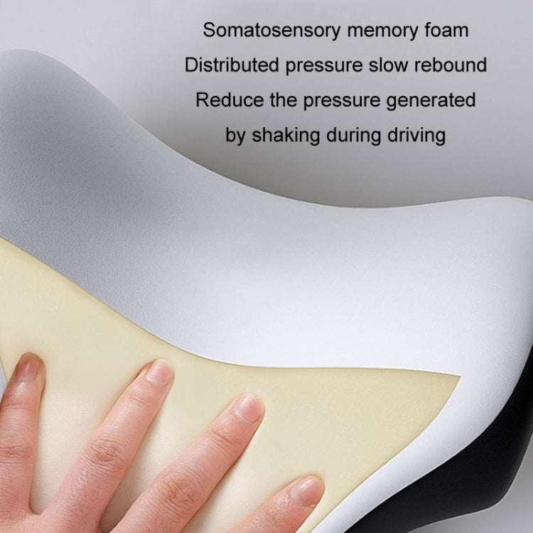 A09 5D Car Universal Adjustment U-shaped Memory Foam Headrest, U-shaped (Brown), With Stand  (U-shaped), U-shaped (Black), U-shaped (Gray)