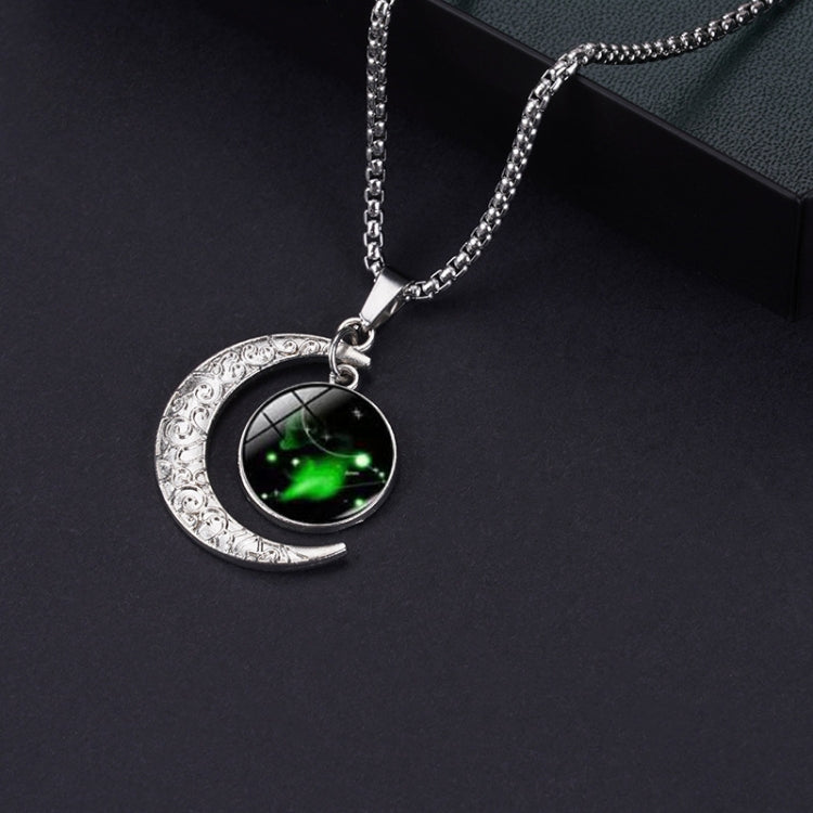 Luminous Zodiac Moon Titanium Steel Necklace Personalized Moon Pendant, Necklace Leo, Necklace Virgo, Necklace Libra, Necklace Scorpio, Necklace Sagittarius, Necklace Aquarius, Necklace Capricorn, Necklace Pisces, Necklace Aries, Necklace Taurus       ...
