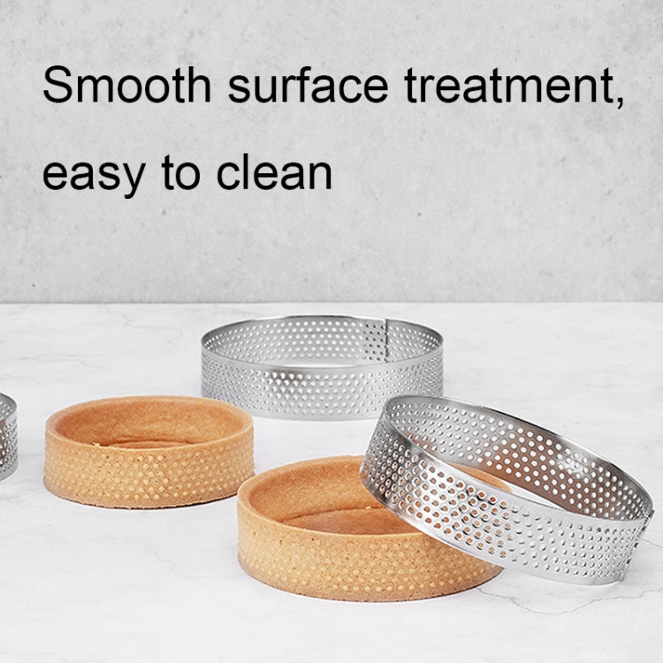 BN1006 Stainless Steel Mousse Circle Thickened Perforated Cake Mold DIY Baking Tools, Rectangle(4.7 inches), Rectangle(7 inches), Square(2.9 inches), Square(3.3 inches), Square(3.9 inches), Square(4.7 inches), Round(2.7 inches), Oval(4.7 inches)       ...